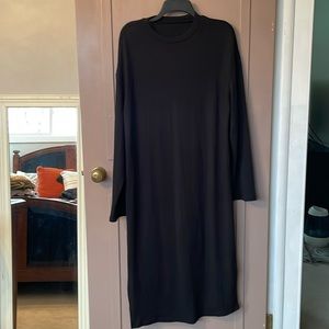 SHEIN Black Knit Dress with Slit